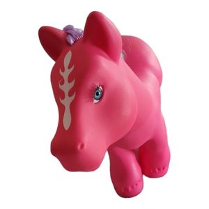 Vintage My Little Pony Fakie Cabbage Patch Pink Heart Large Pony Toy Jumbo 10"
